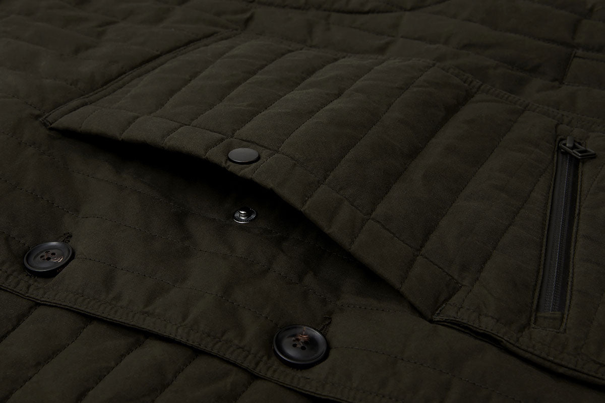 Asymmetric drop pocket - perfect for stashing things when on the move.