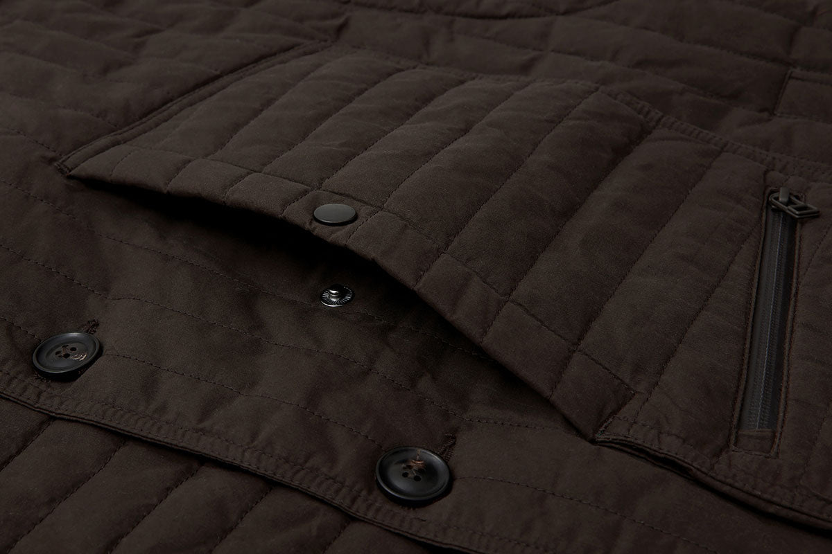 Asymmetric drop pocket - perfect for stashing things when on the move.