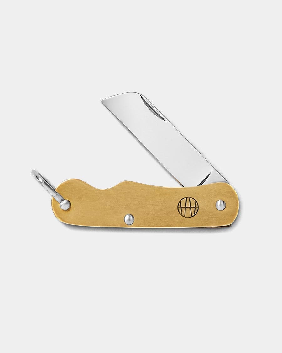 Blakeney Pocket Knife : Brass - Ashley Watson