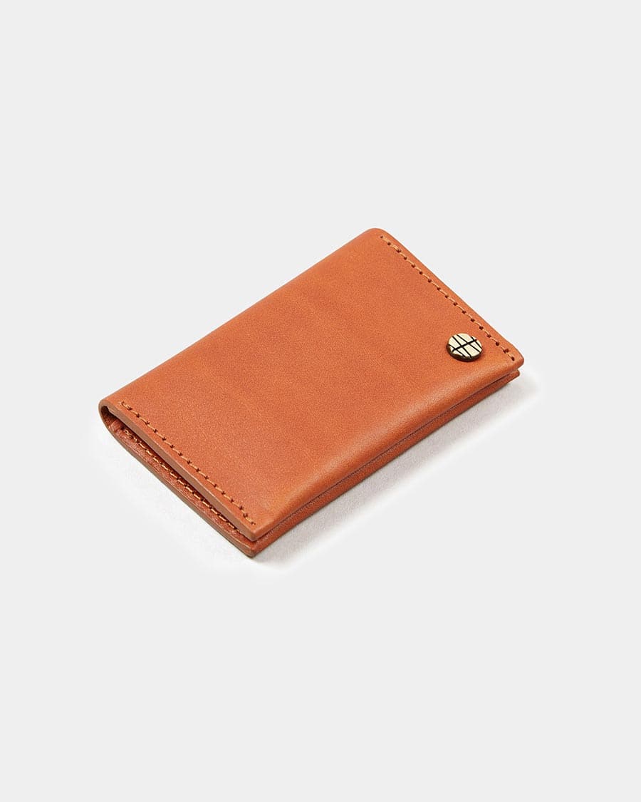 Hythe Card Holder : Slim Leather Wallet - Ashley Watson Tan / One Size- Motorcycle Protective Clothing from Ashley Watson