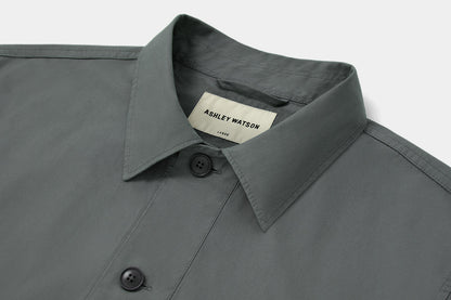Dense canvas is woven from regenerative cotton. It’s a great year round weight that can be worn as an outer and layered.