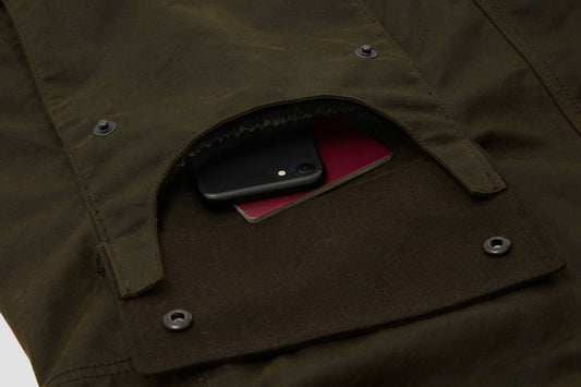 Elasticated document pocket keeps valuables to hand.