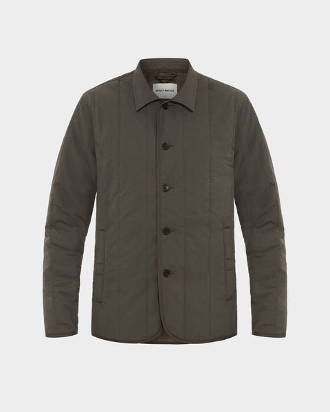 Fitzroy Quilted Jacket : Olive - Ashley Watson