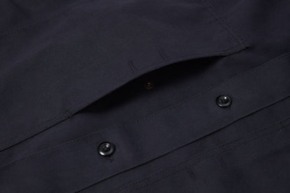 Side-entry chest pockets fastened with a pop-stud - easy access / keep valuables secure.