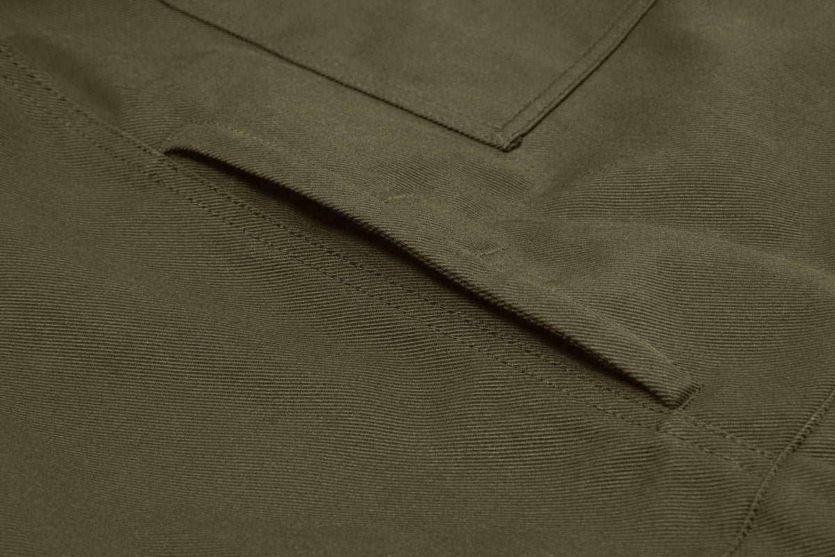 Deep hand-warmer pockets come into their own when the engine stops.