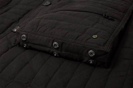 An expandable gusset doubles the amount the drop-pocket can store.