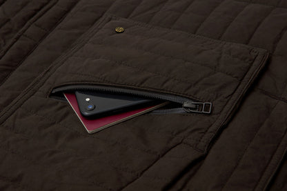 Zipped document compartment keeps valuables secure.