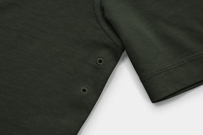Two Embroidered Vents Under Each Arm Allow Air To Circulate.