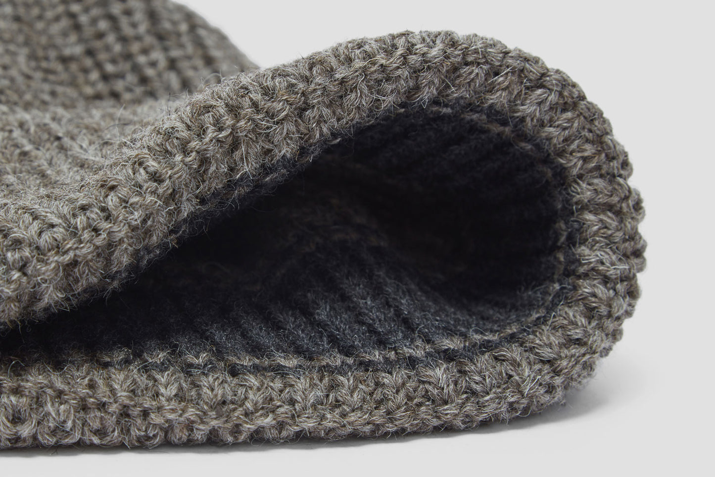 A section of soft Merino Wool circles the inside of the hat - extra warm, no itching.