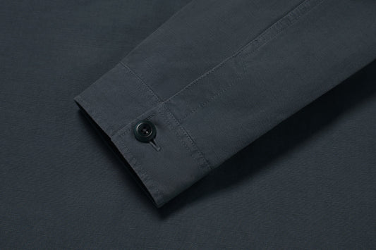 To give character, each garment is overdyed. Premium corozo buttons are finished a shade darker.